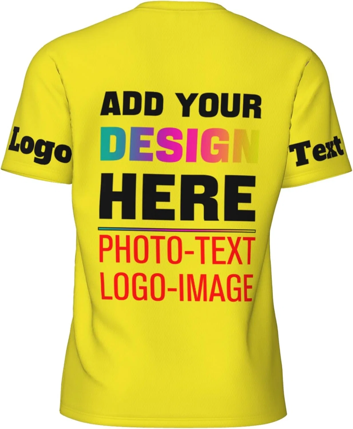 Футболка с принтом Custom T-Shirt, Yellow — фото 3