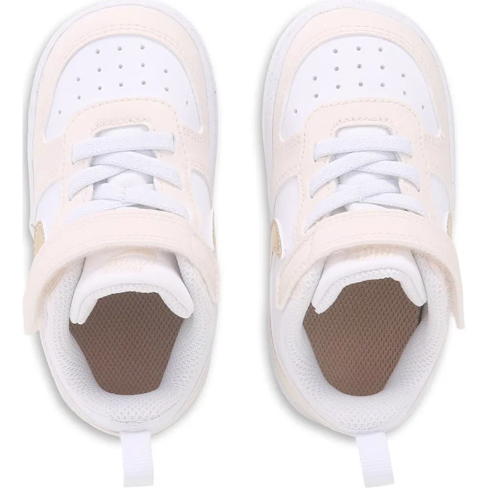 Детские кроссовки Kids' court borough low recraft для малышей Nike, White/Chalk — фото 4