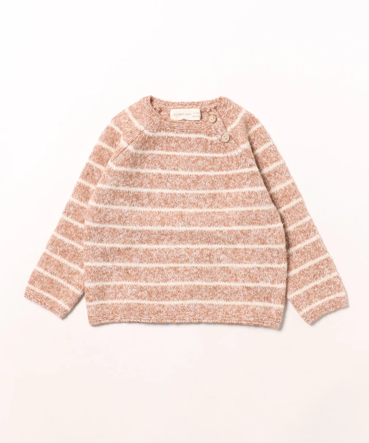 Детский свитер с принтом в полоску Ace Knit Sweater Quincy Mae, Brown