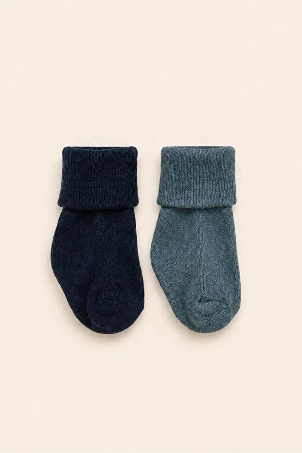 Детские носки хлопковые Organic cotton 5-piece boxed premium newborn baby socks Lakoren, Multicolor — фото 3