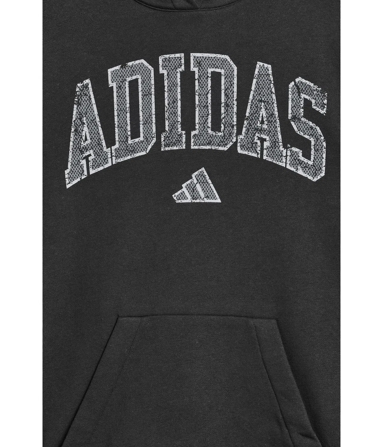 Толстовка с капюшоном из флиса Collegiate Arch (для детей постарше) Adidas Kids, Black Adi — фото 3