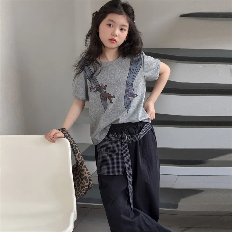 Детская футболка с круглым вырезом MADALLO, Gray Top — фото 3