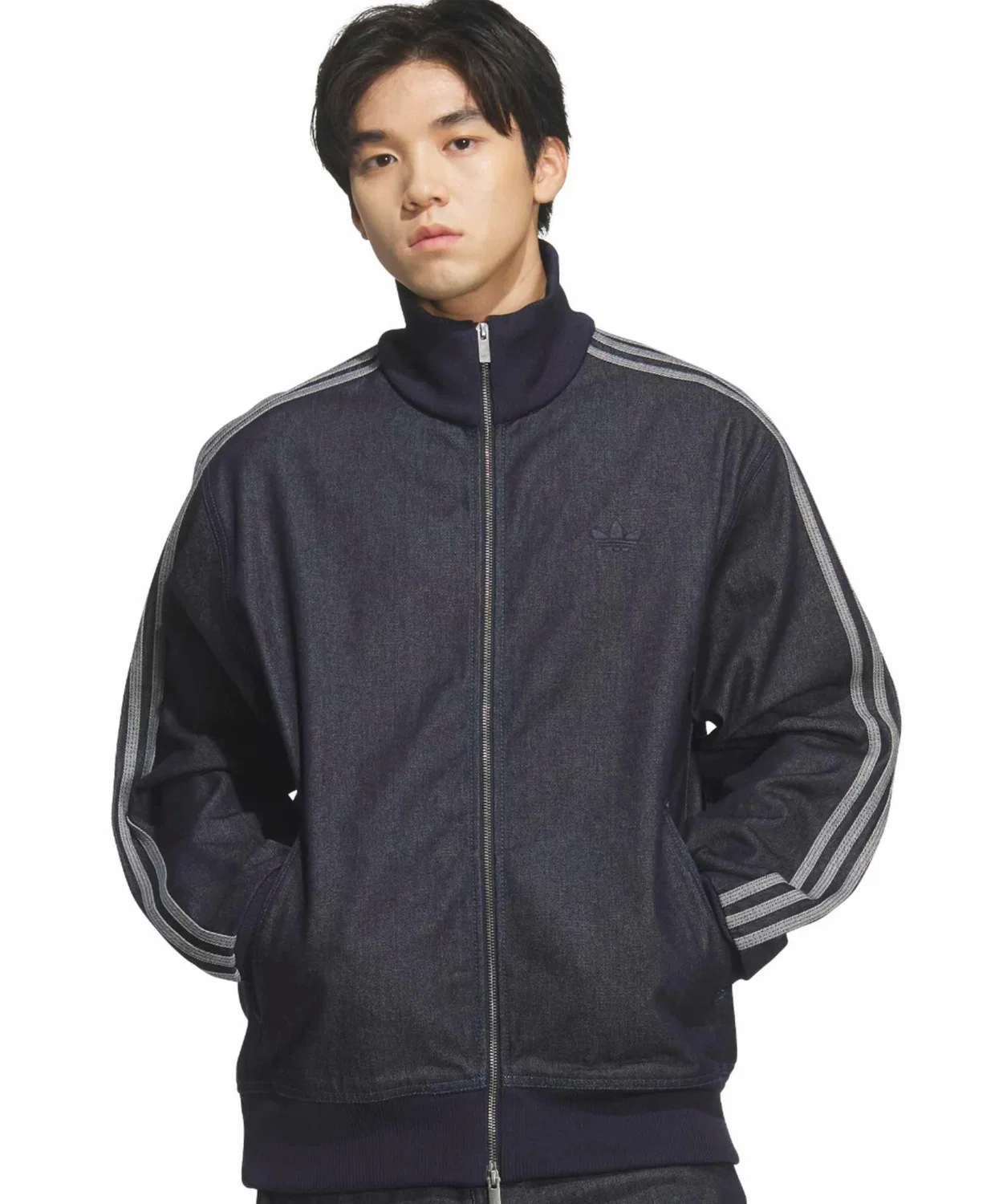 Куртка деним Firebird Track Top adidas, индиго — фото 2