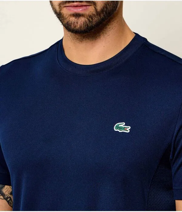 Футболка мужская Lacoste x Novak Djokovic Regular Fit, Blu Marino — фото 4