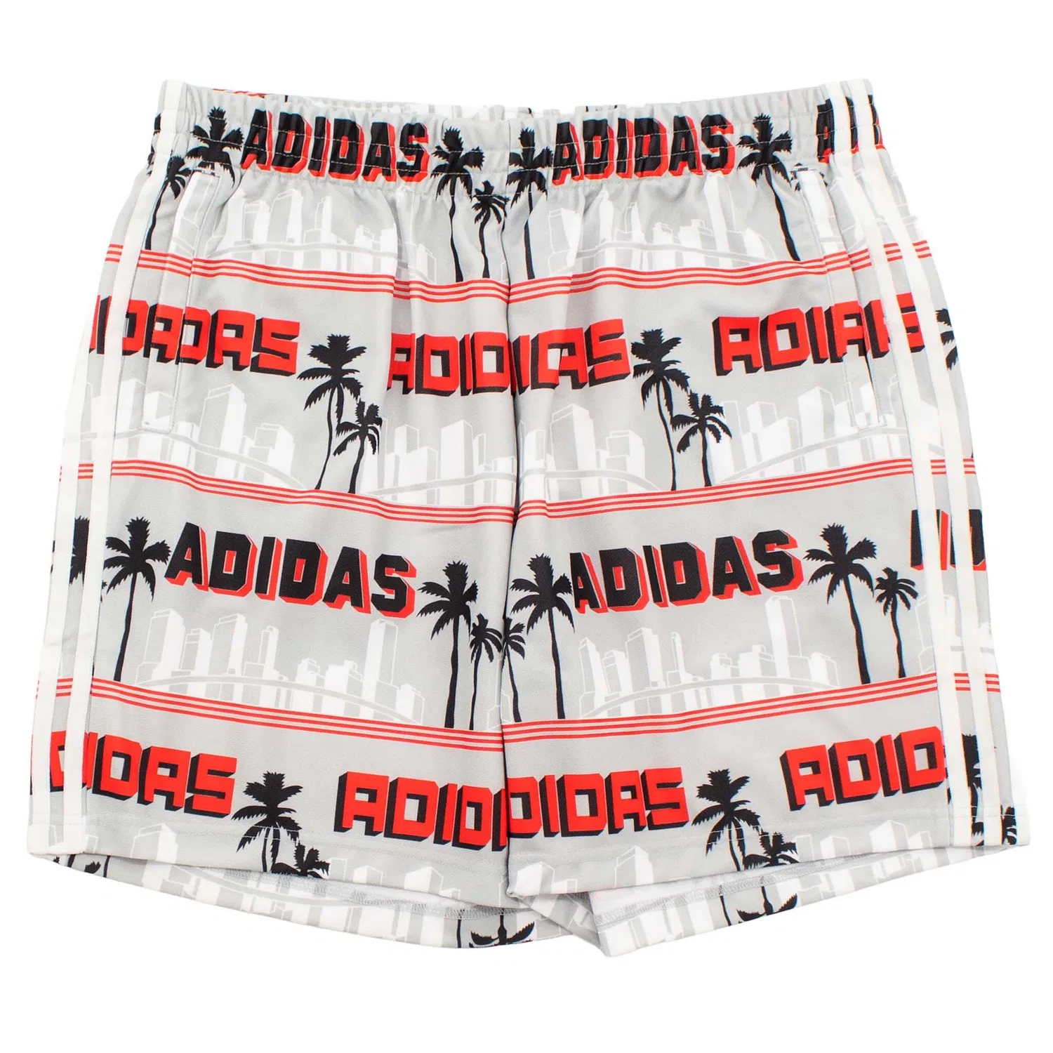 Мужские шорты с принтом Nigo La Palm Adidas, Grau — фото 2