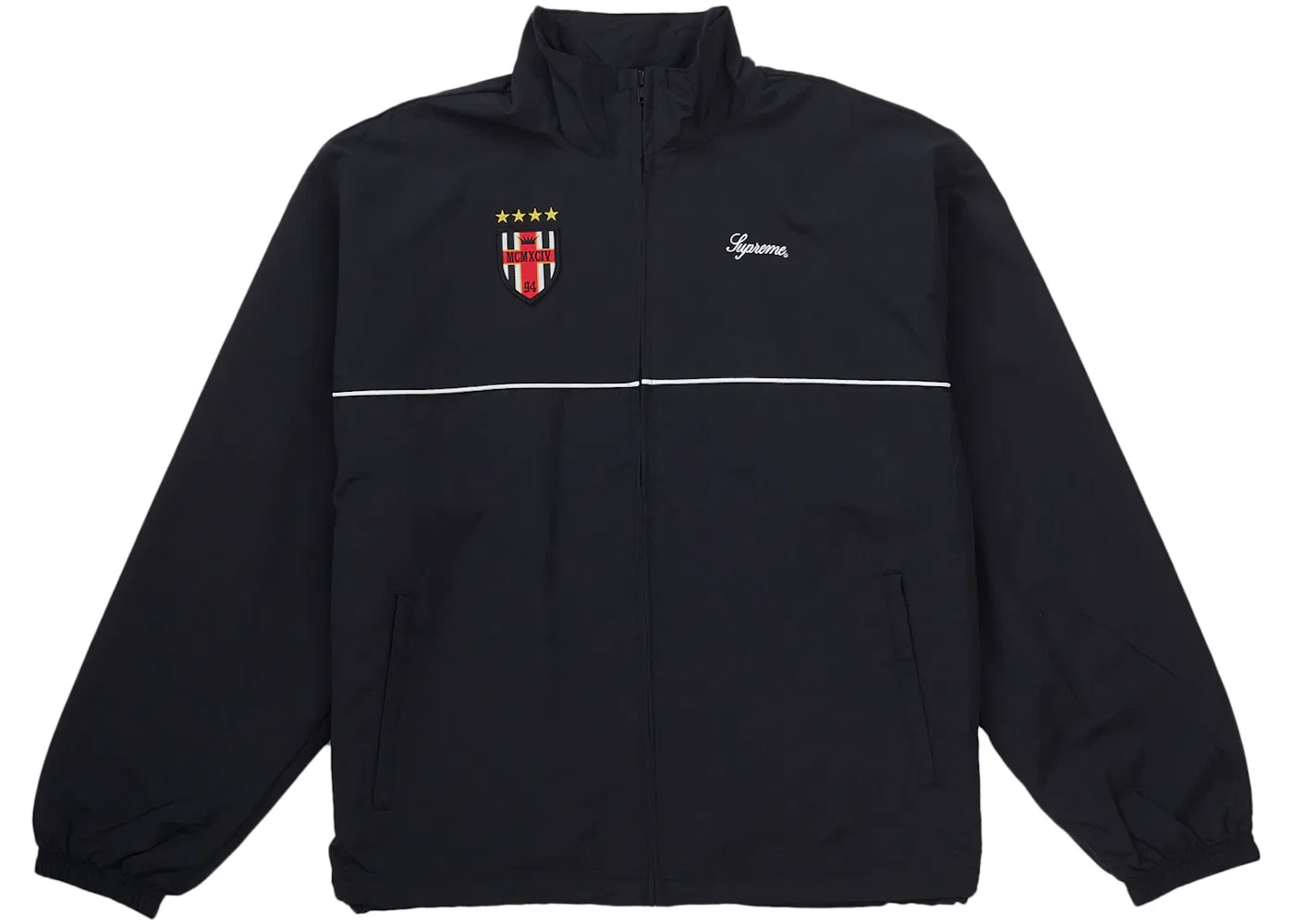 Мужская куртка-трек с принтом креста Cross Track Jacket Supreme, черный