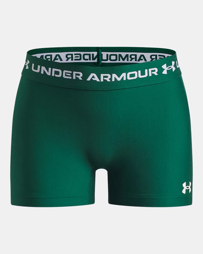 Детские спортивные шорты 7,6 см (внутренний шов) быстросохнущие HeatGear Shorty UnderArmour, Campus Ivy/White — фото 4
