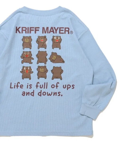 Детский лонгслив с принтом W Face KRIFF MAYER Kid's Collection, Sax Blue
