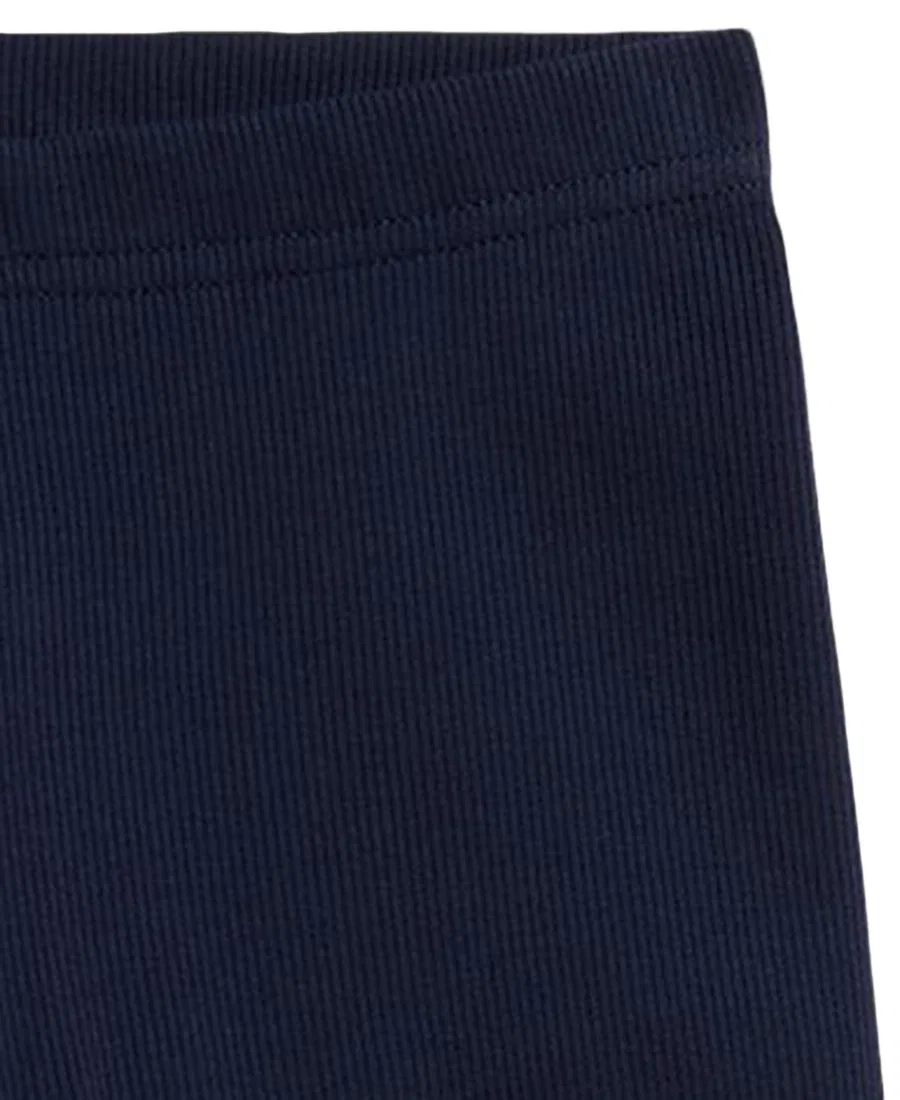 Штаны-кюлоты Ribbed Wide-Leg Polo Ralph Lauren, Refined Navy — фото 3