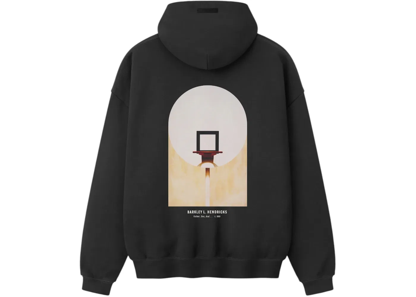 Унисекс худи Fear of God Essentials NBA x Barkley Hendricks 90s Hoodie, Faded Black — фото 2