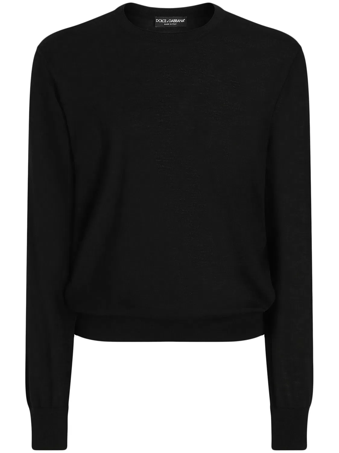 Рибаный свитер Dolce & Gabbana, черный