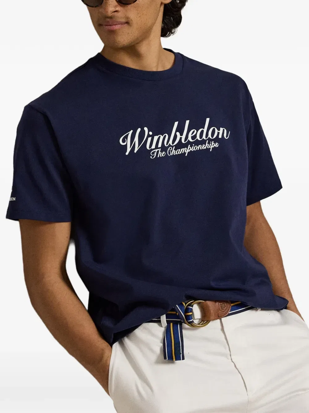 Футболка из коллаборации с Wimbledon Polo Ralph Lauren, синий — фото 3