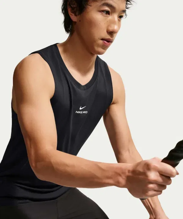Майка тренировочная Pro Dry Fit, Nike, черный/белый — фото 3