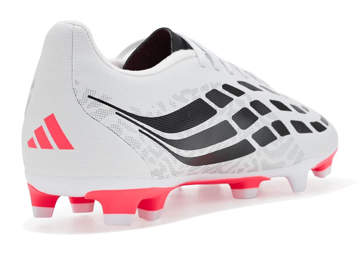 Бутсы Predator Club Firm Ground/Multi Ground (для маленьких и больших детей) Adidas Kids, White/Solar Turbo/Black — фото 4