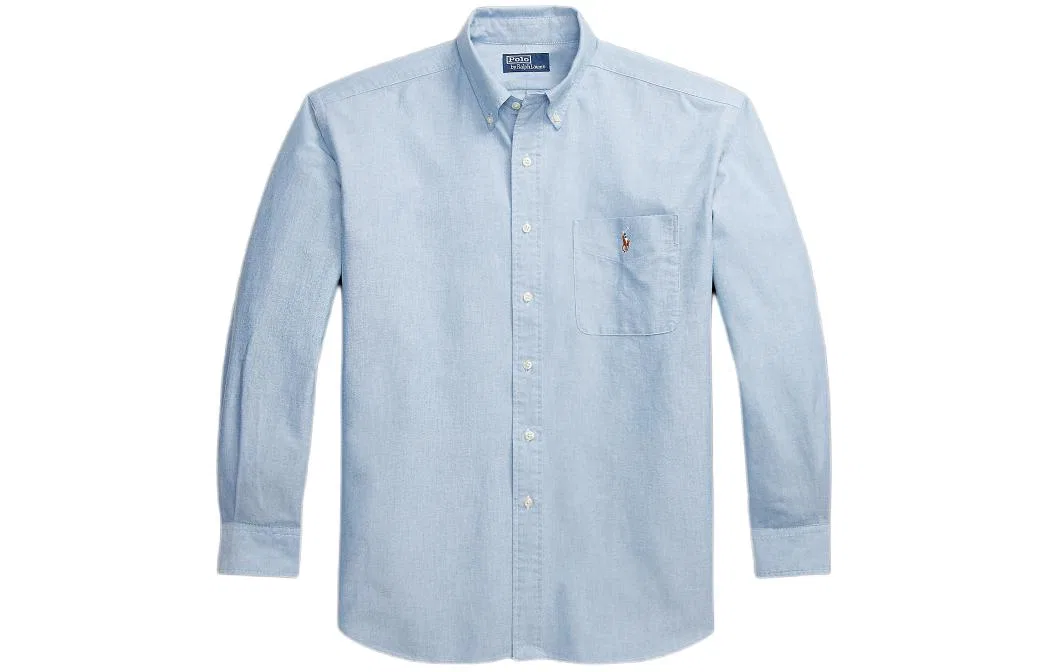 Рубашка Оксфорд полоска Polo Ralph Lauren, Light Blue