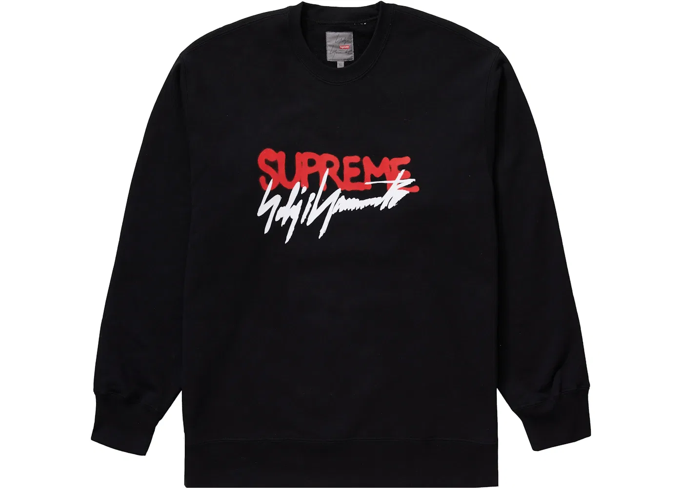 Мужской свитшот с принтом Supreme Yohji Yamamoto, Black