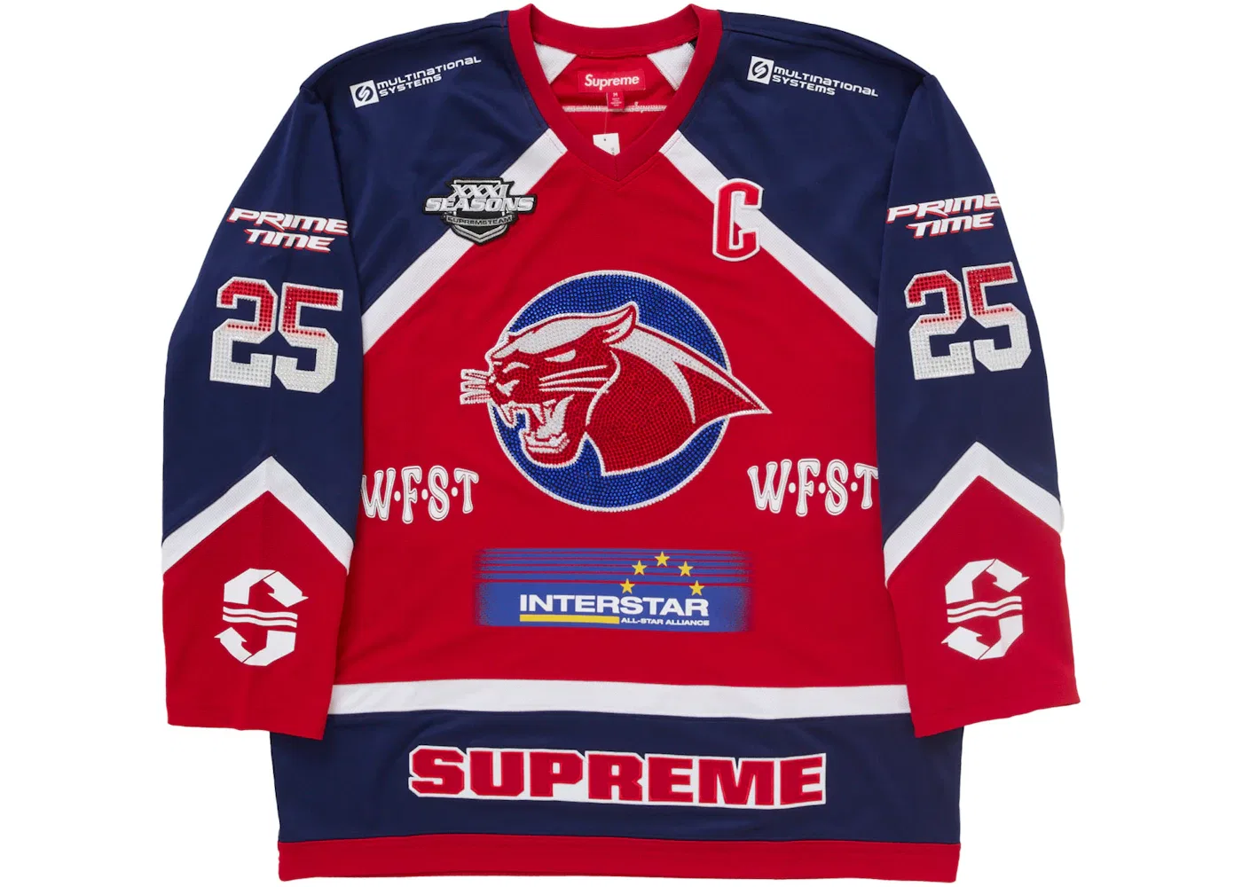 Мужская хоккейная джерси с принтом Jersey Supreme, Красный