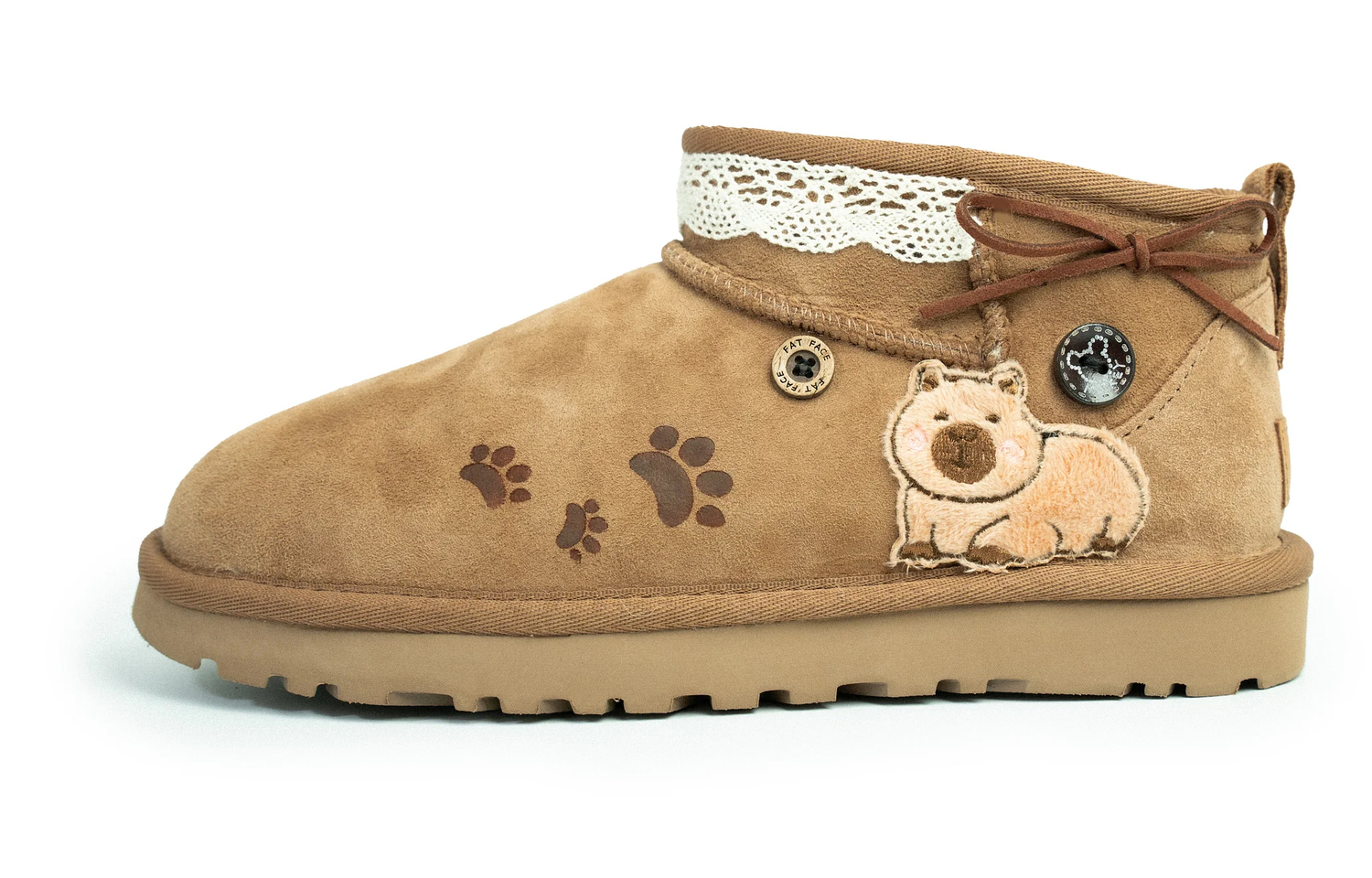 Ботинки зимние короткие UGG Classic Mini, коричневый