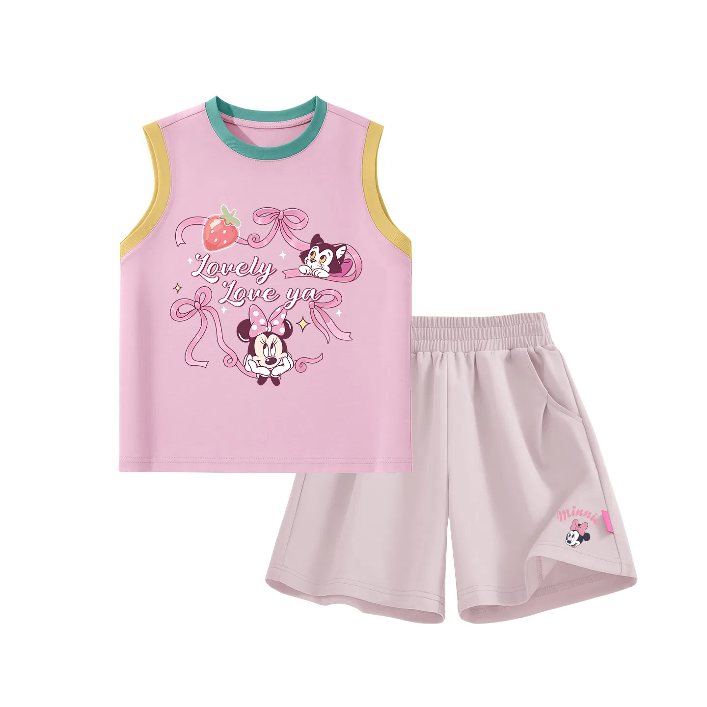 Спортивный костюм Crew Neck, Disney, Di Radiance Blue Pink+Di Up-Close Creamy Pink