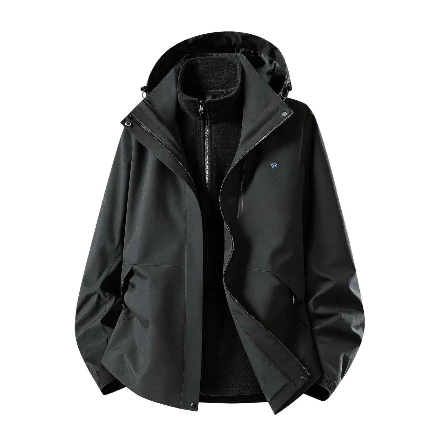 Детский ветрозащитный худи с капюшоном и съемными элементами Windbreaker Jackets Unisex Hooded Detachable Moderate Straight Fit WARRIOR