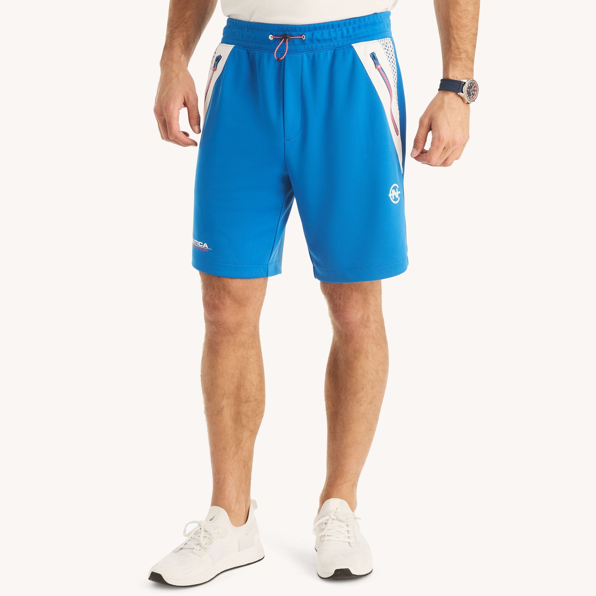 

Nautica Mens Competition Экологически чистые 9-дюймовые шорты, цвет spinner blue