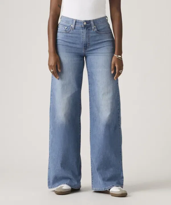Джинсы с высокой посадкой, широкие, Levi'S, 728