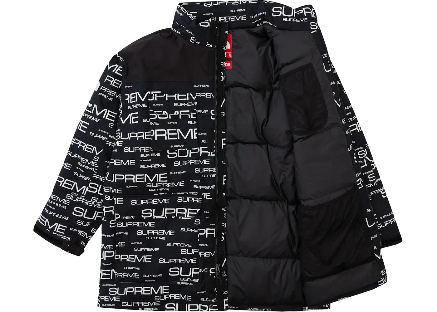 Мужская куртка-пуховик с принтом Coldworks 700-Fill Down Parka Supreme, Black — фото 2
