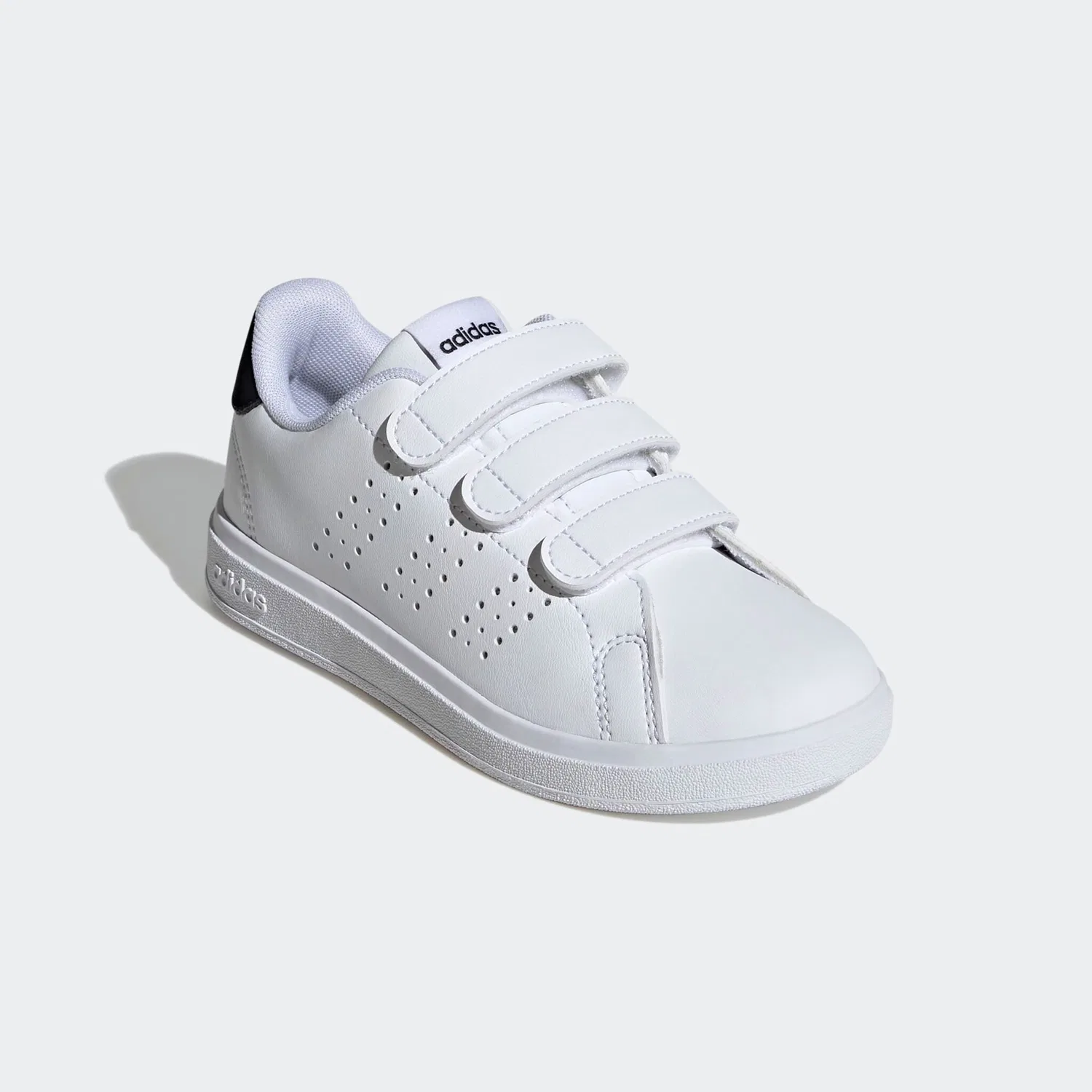 Детские спортивные кроссовки с перфорированными полосками Adidas Sportswear, Cloud White/Ftwr White/Core Black