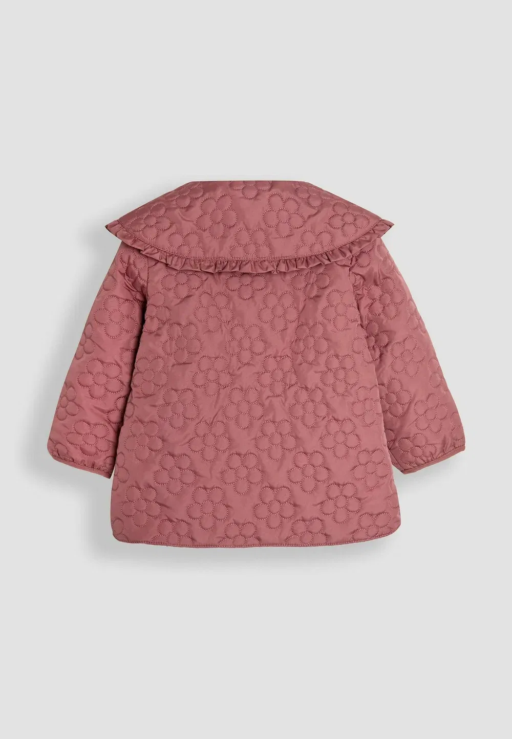 Куртка прямого кроя, стеганая с цветочным принтом, легкая Jojo Maman Bébé, Pink — фото 2