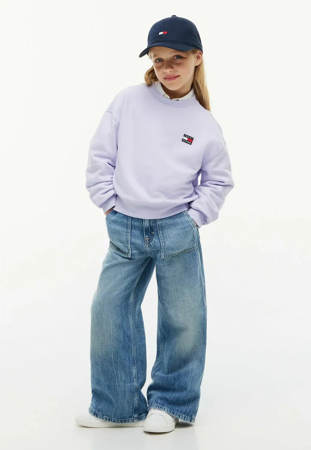 Толстовка с изображением флага наследия - толстовка Tommy Hilfiger, Lavender Ice