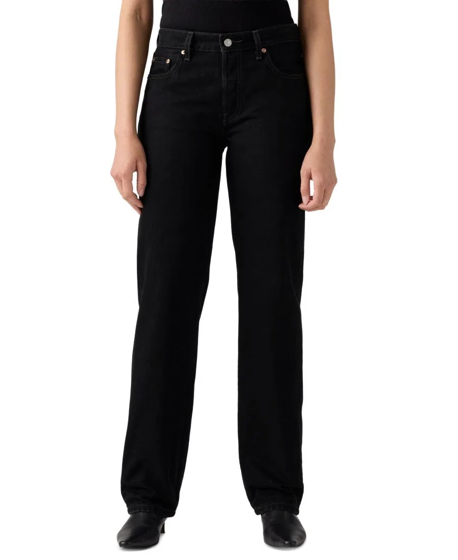 Джинсы прямого кроя Premium 501 90's Mid-Rise Straight-Fit Levi's, Rinsed Blacktop — фото 3