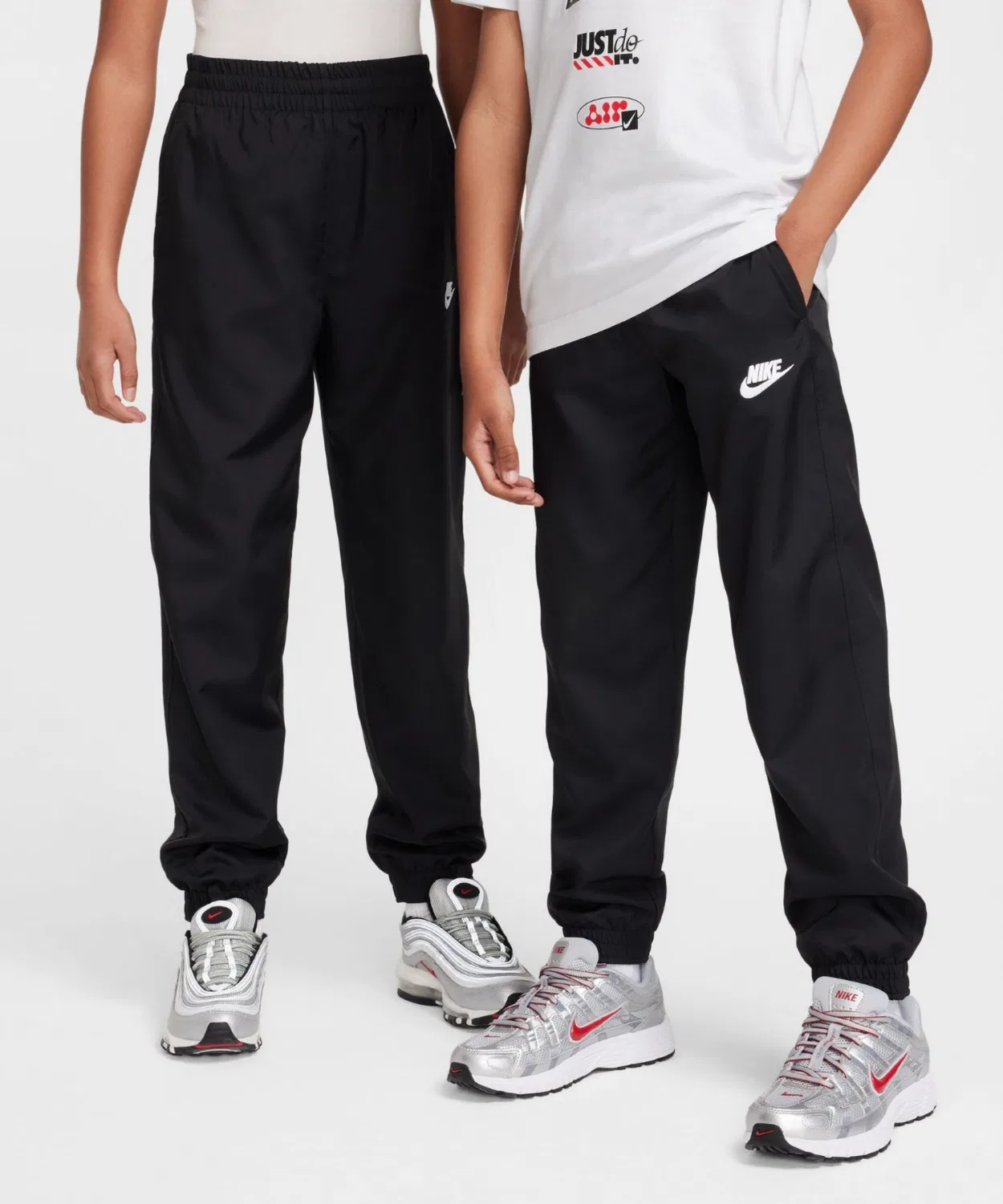 Детские спортивные штаны-джоггеры с утягивающим шнурком Nike Sportswear Club Black