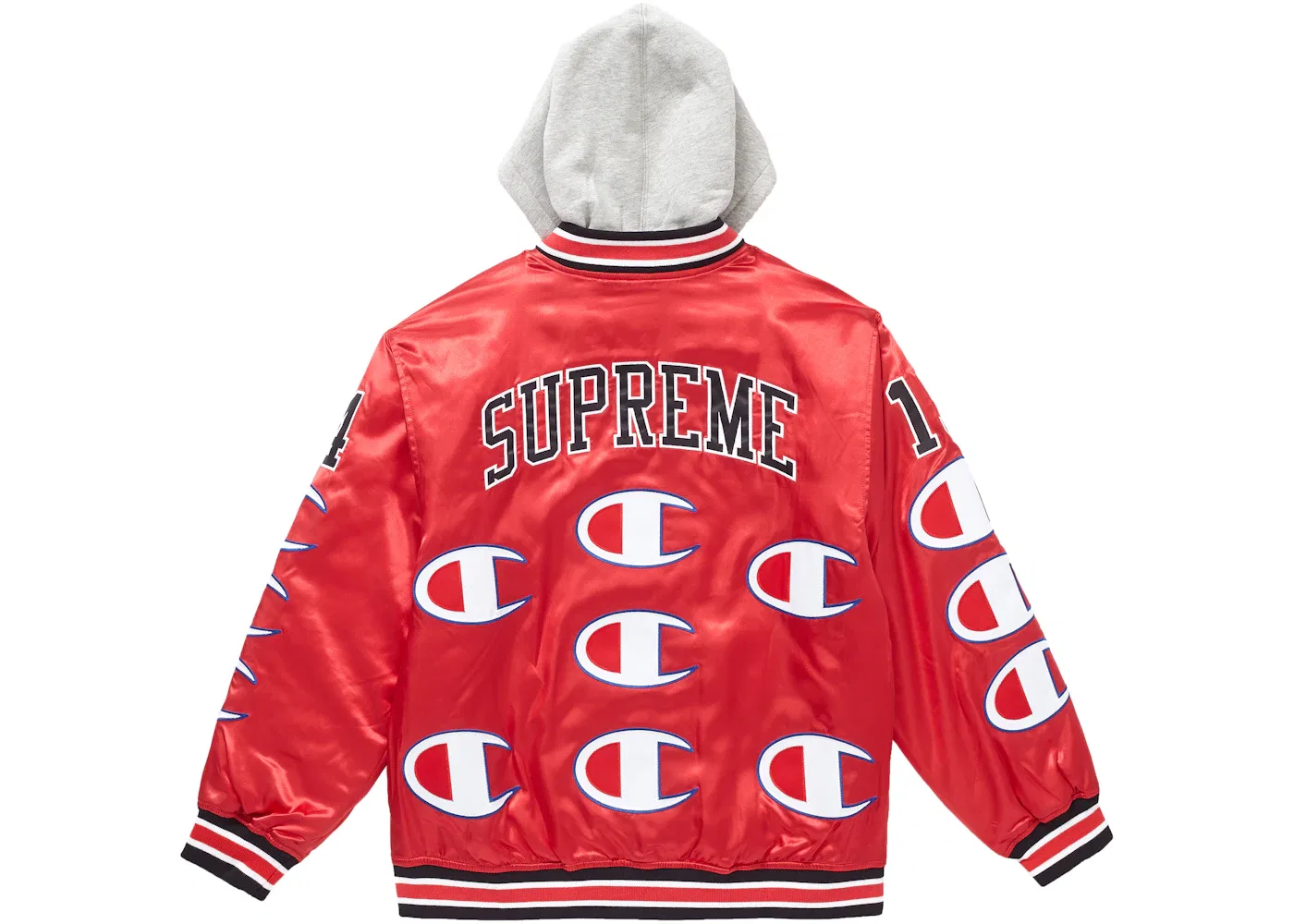 Мужская куртка-бомбер с капюшоном Champion Jacket Supreme, Red — фото 2