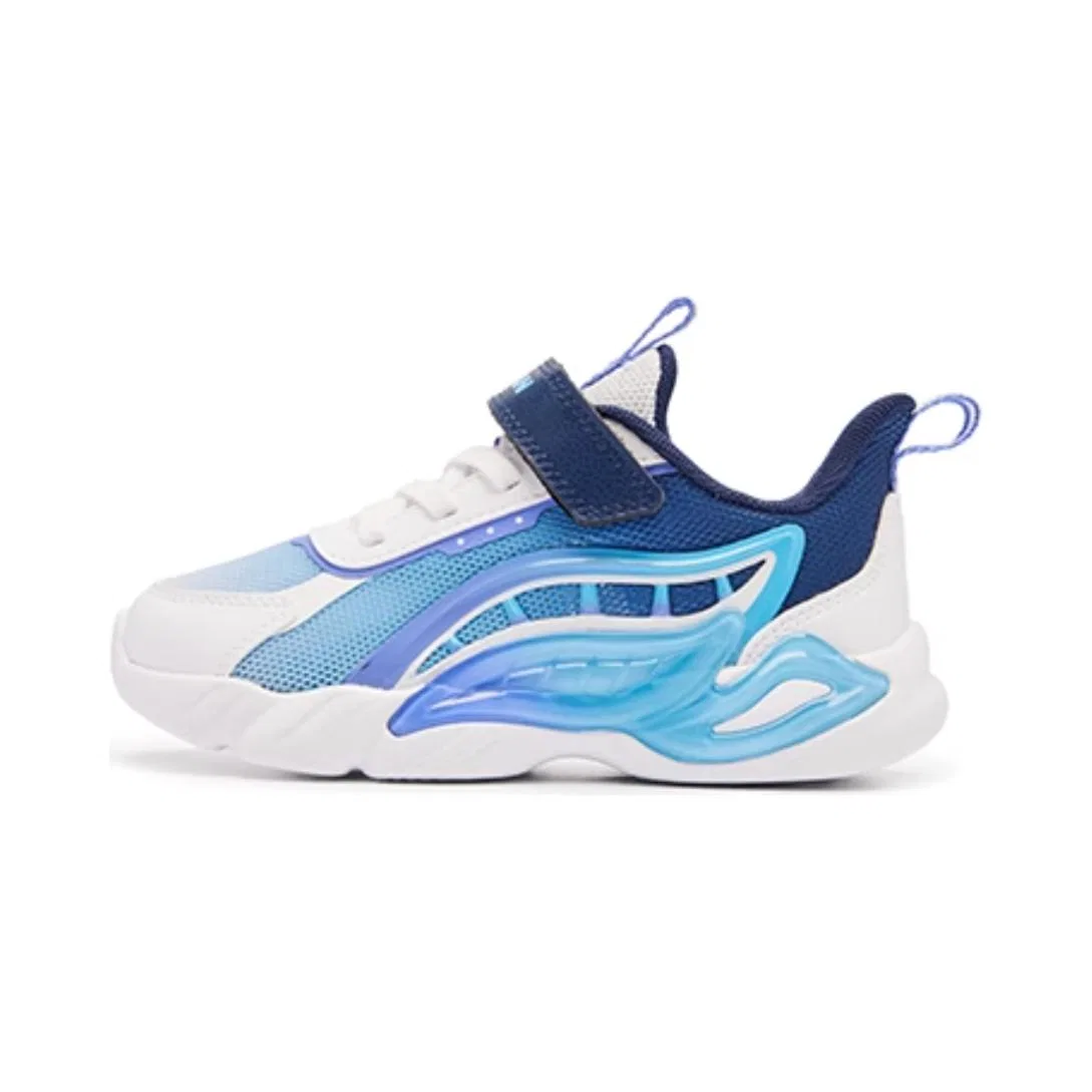 Кроссовки детские с противоскользящей подошвой, модель QIAODAN, Jordan White/Fresh Blue