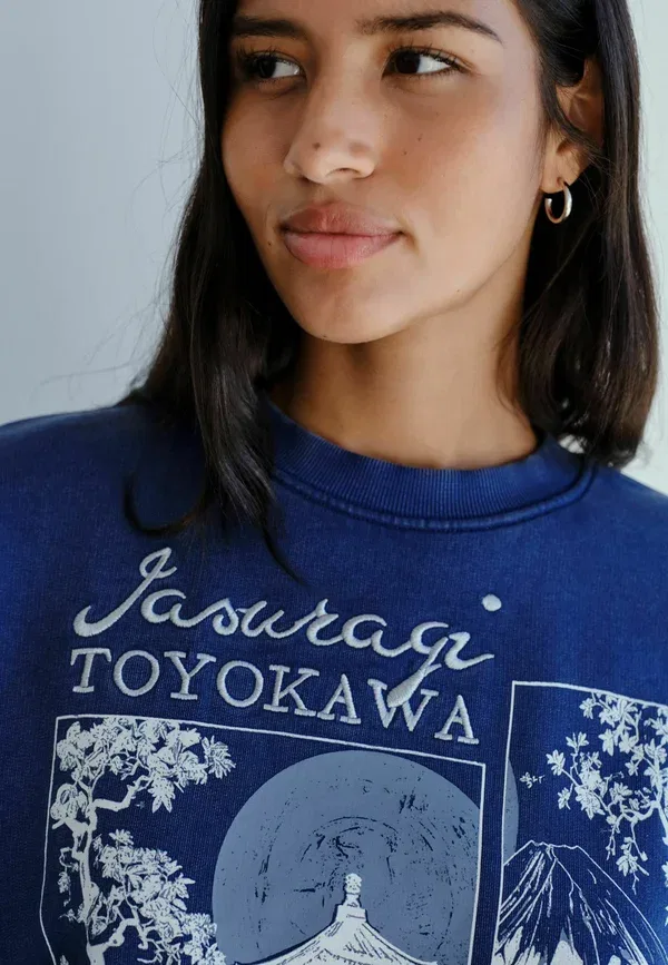 Футболка с принтом хлопок Print t-shirt Next, Indigo Blue, синий — фото 2