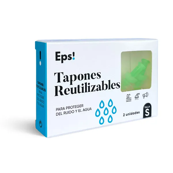 

Защищать от шума и воды, размер S Tapones Reutilizables Eps, 2 UD
