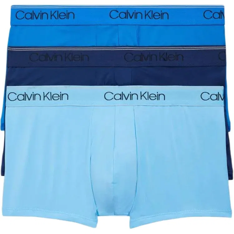 Мужские боксеры Calvin Klein, 3 шт, Marine Blue/Paradise Blue