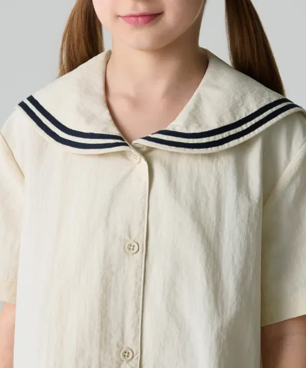 Платье из нейлона Sailor, Musinsa Standard Kids, кремовый — фото 4