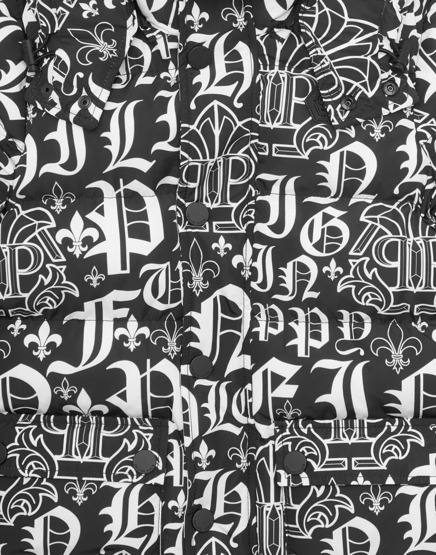 Зимняя куртка Philipp Plein черного цвета — фото 3