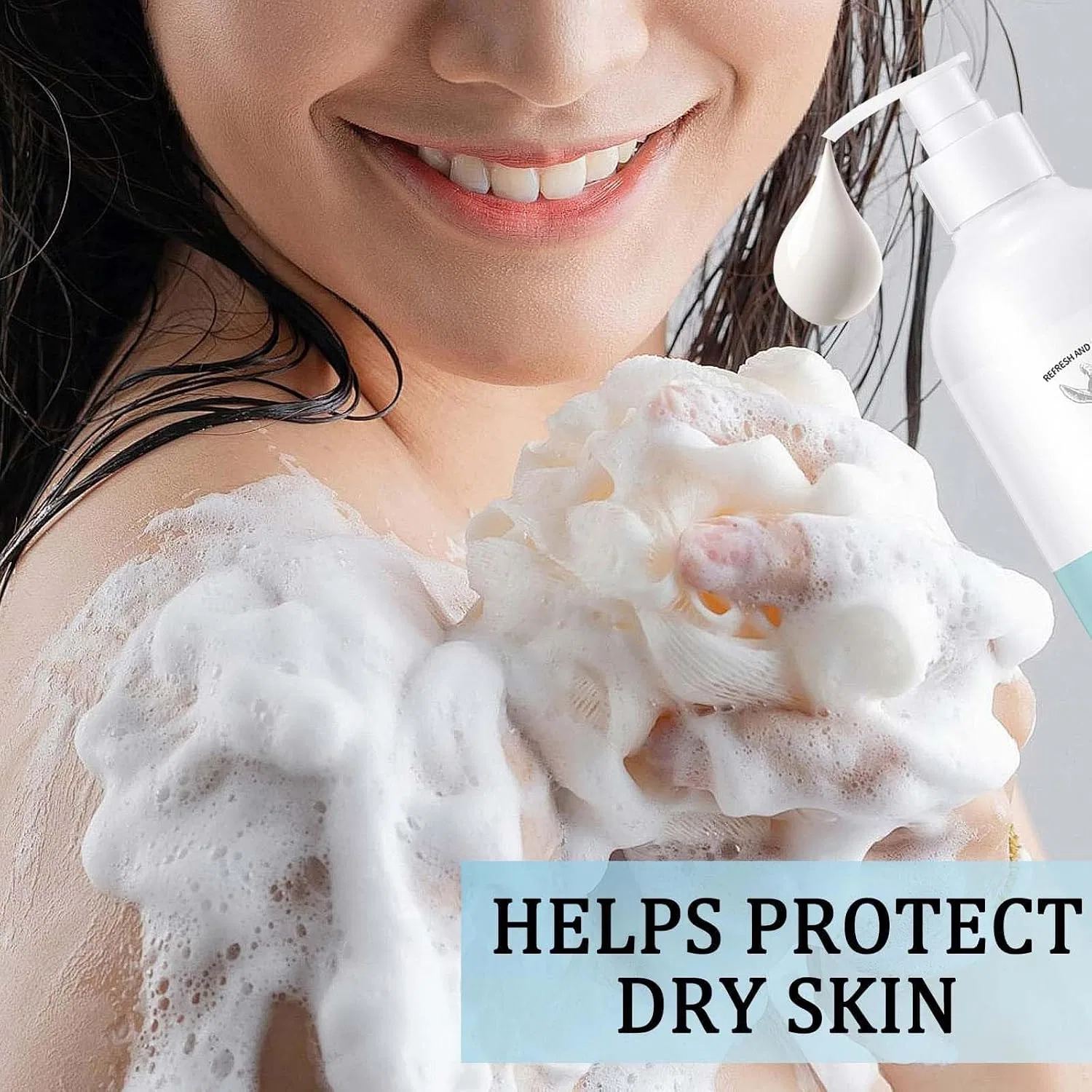 Гель для душа с козьим молоком JieSfYuYu, 500 мл — фото 4
