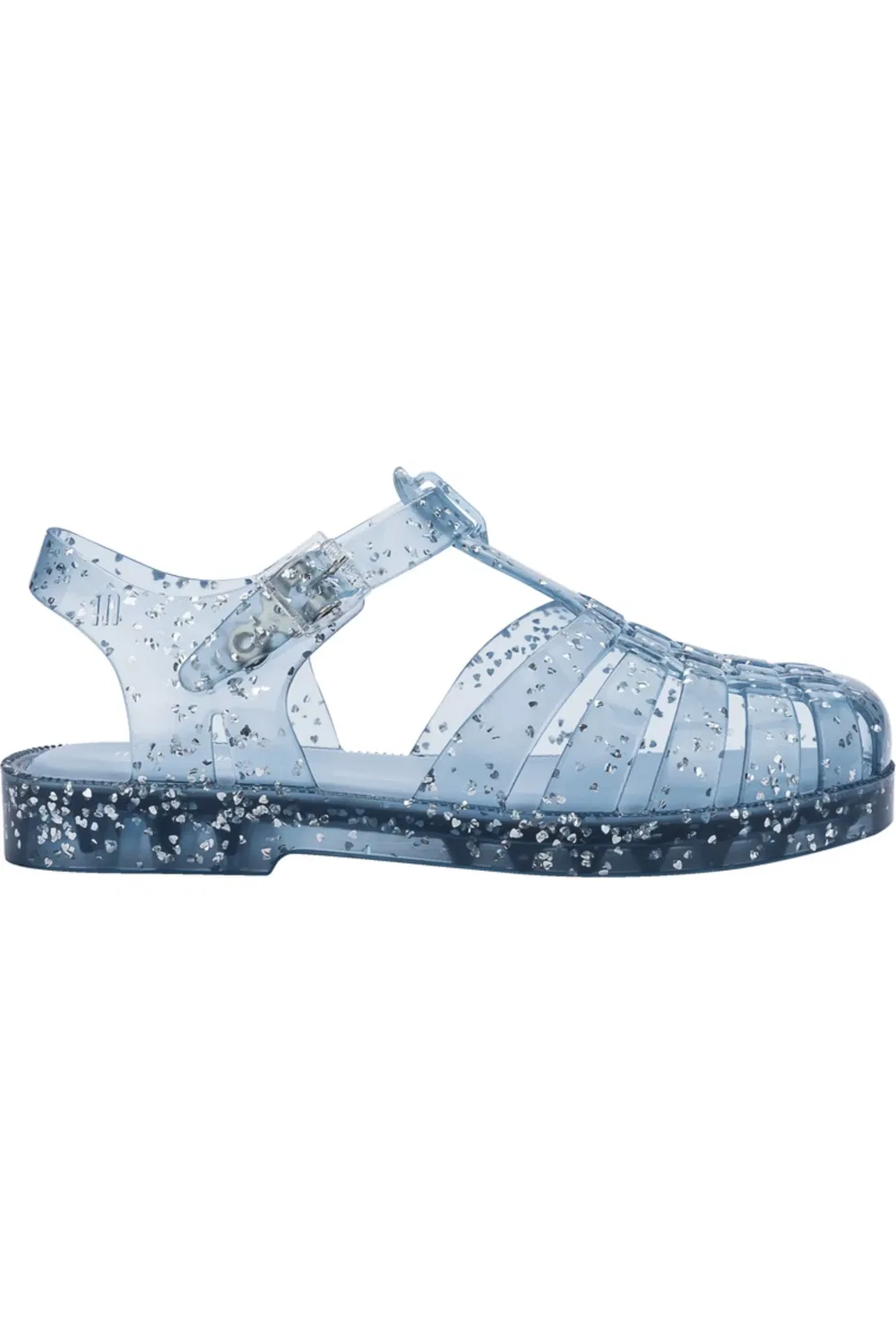 Детские сандалии глиттерные рыбацкие Possession Mini Melissa, Glitter Blue
