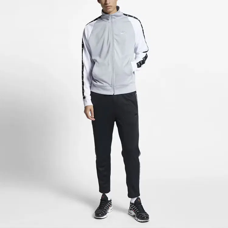 Куртка с воротником-стойкой с логотипом Nike, белая — фото 2