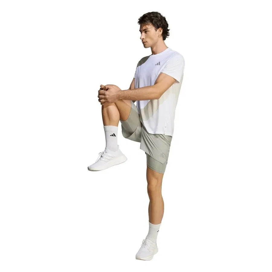Шорты спортивные с длиной 21 см adidas Run Ess 21 S M JZ7775, Серый — фото 4