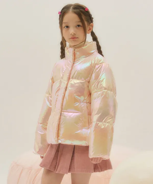 Пуховик короткий Twinkle Puffer Musinsa Standard Kids, розовый