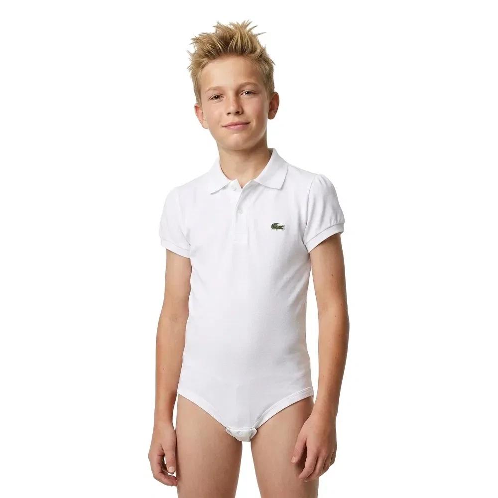 Боди с коротким рукавом 47120 Lacoste Kids, белый — фото 3