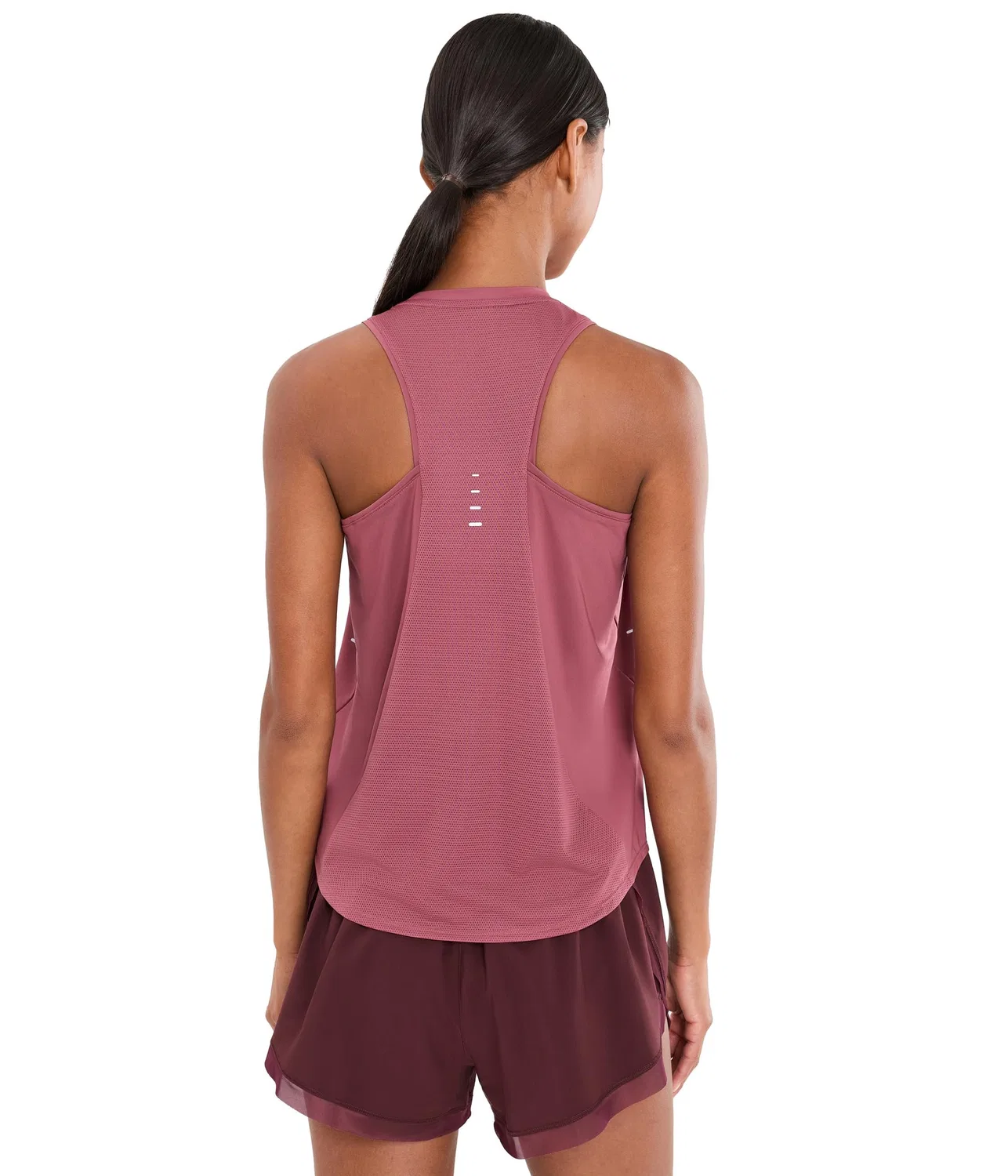 Топ-майка стандартная Swift Dri-FIT Standard Tank Nike, Pink Smoke/Reflective Silver — фото 4
