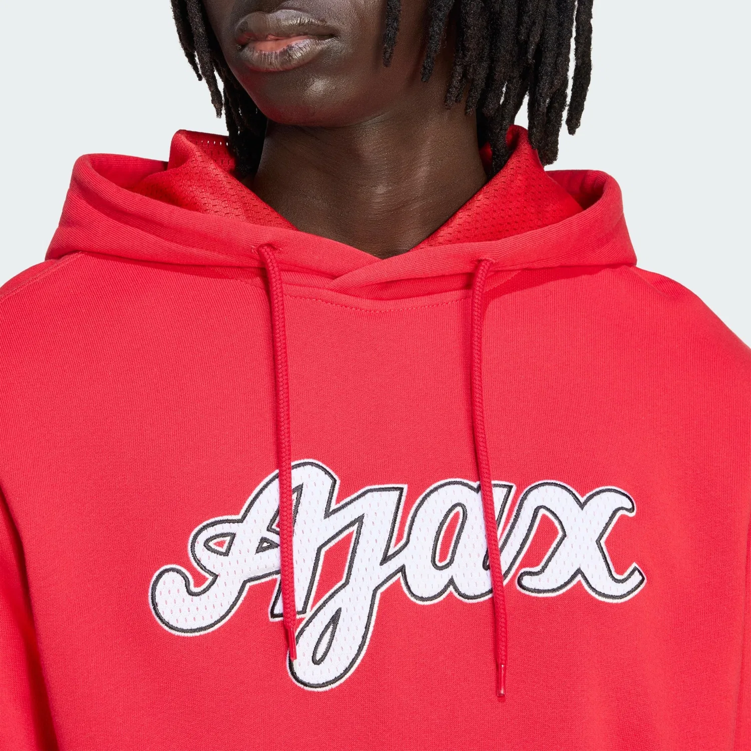 Спортивная толстовка Adidas Performance Ajax Amsterdam US красного цвета — фото 4