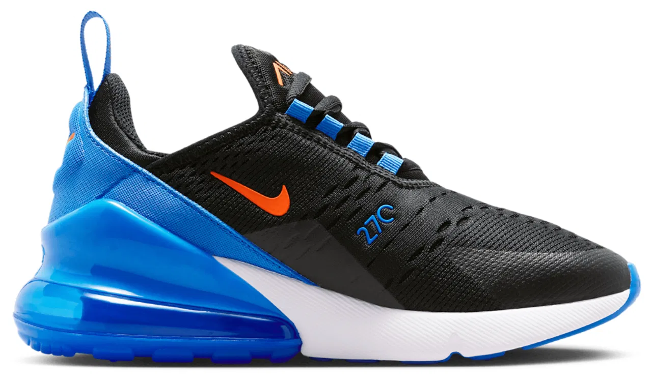 Кроссовки для мальчиков Air Max 270 Nike, цвет Turf Orange/Black/Blue Crystal