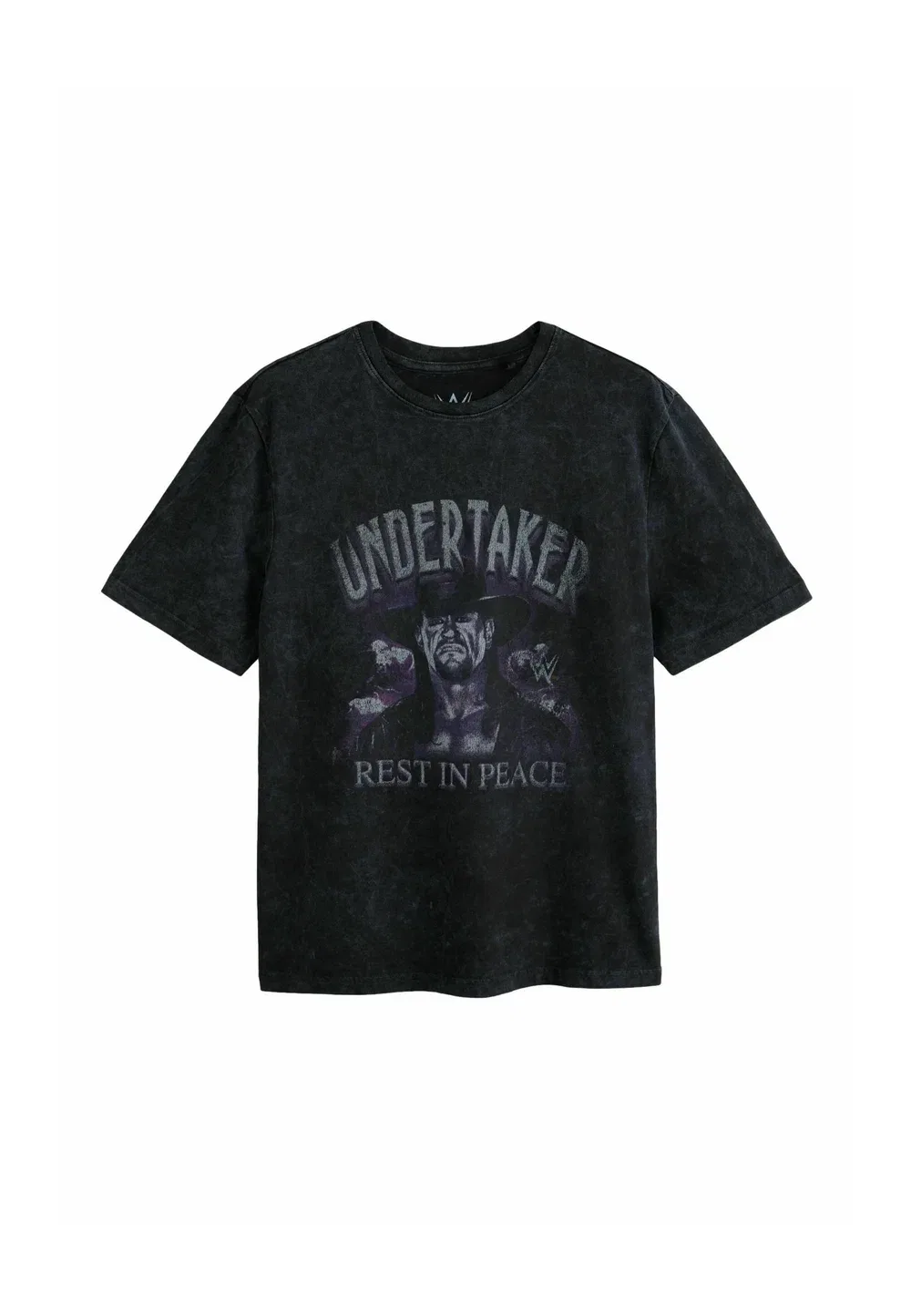 Футболка свободного кроя с лицензионным принтом Next, Black Washed Undertaker