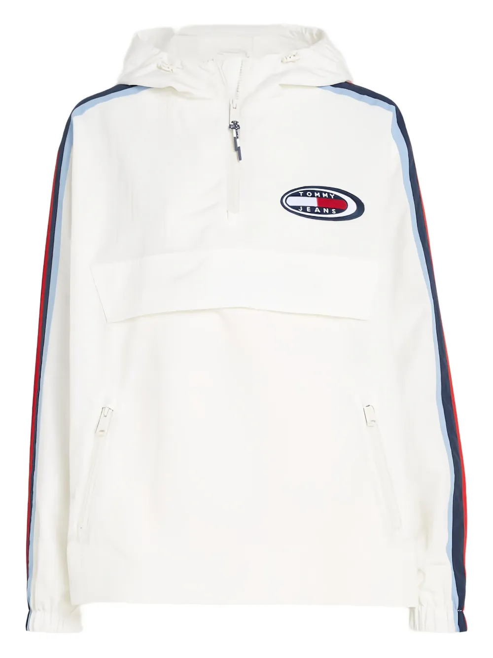 

Полосатая куртка с капюшоном Tommy Jeans, белый